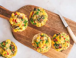 Gemüse-Tortillas aus der Muffinform