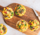 Gemüse-Tortillas aus der Muffinform