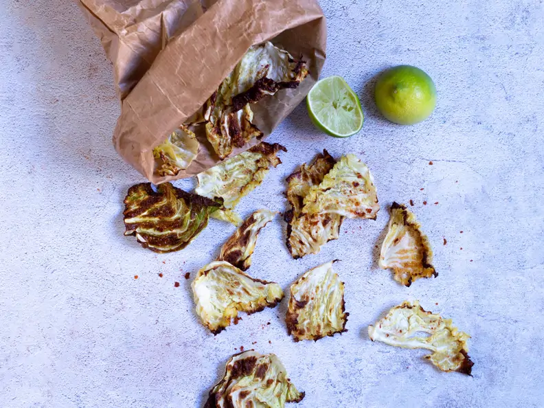 Würzige Wirsing-Chips