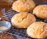 Burger-Buns mit Sauerteig