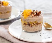 Veganes Vanillekipferl-Dessert mit Orange