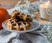 Süße Kürbiswaffeln