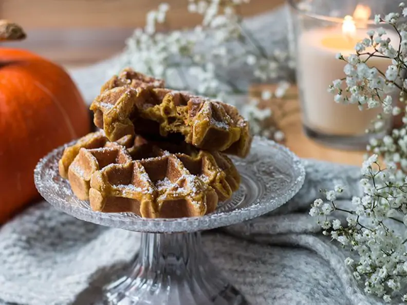 Kürbiswaffeln