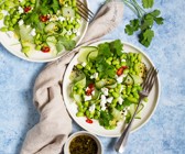 Edamame-Salat mit Feta