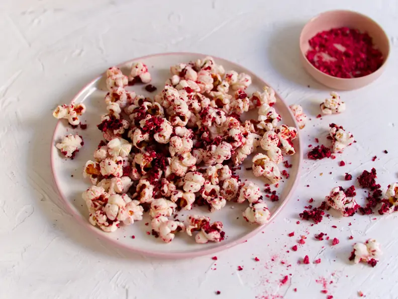 Himbeer-Limetten-Popcorn