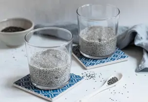Chiapudding im Glas