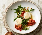 Gratinierter Ziegenkäse mit Rhabarber-Pfeffer-Chutney