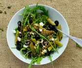 Grüne Erbsen Pasta mit Rucola