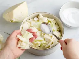 Weißkohl-Kimchi Step 1