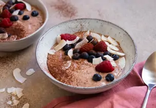 Chia-Kokos-Schoko-Mousse