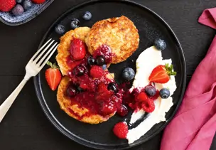 Bananen-Protein-Pancakes