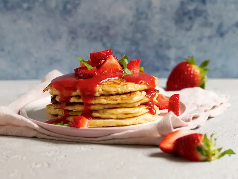 Hüttenkäse-Pancakes
