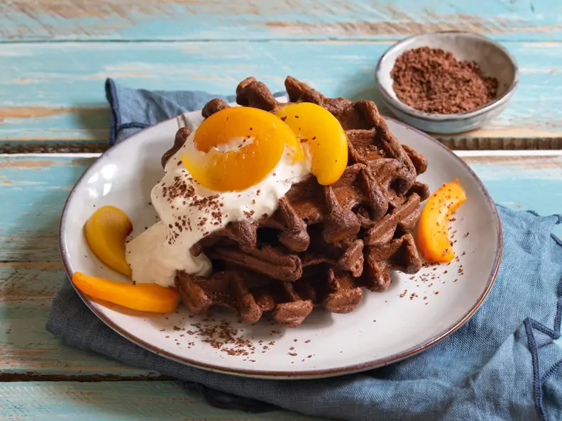Belgische Hafer-Schoko-Waffeln