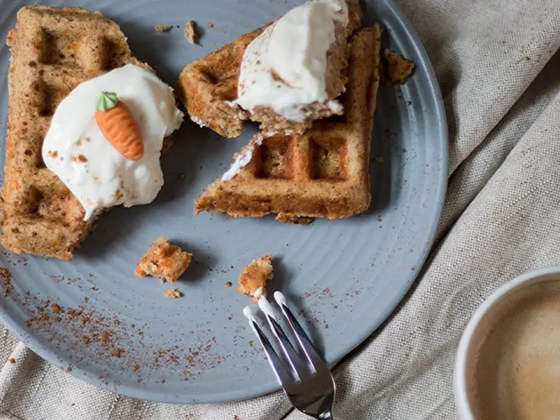 Möhrenkuchen-Waffeln