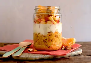 Overnight Oats mit Mandarinen