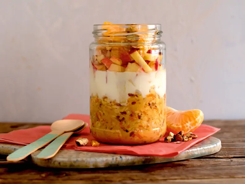 Overnight Oats mit Mandarinen