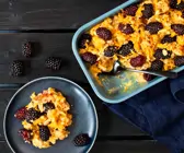 Baked Oats mit Brombeeren