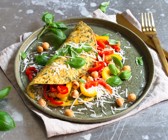 Paprika-Omelette mit Kräutern