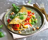 Paprika-Omelette mit Kräutern