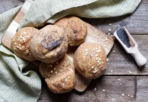 Smarte Dinkel-Vollkornbrötchen