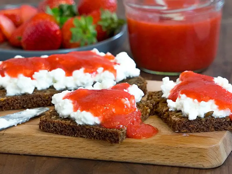 Schnelle Erdbeermarmelade