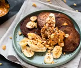 Schoko-Pancakes mit Haferdrink