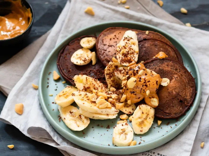 Schoko-Pancakes mit Haferdrink