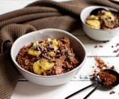 Buchweizengrütze mit Bananen-Schoko-Topping
