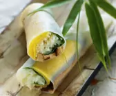 Frühlingsrollen auf vietnamesische Art mit Tofu und Mango