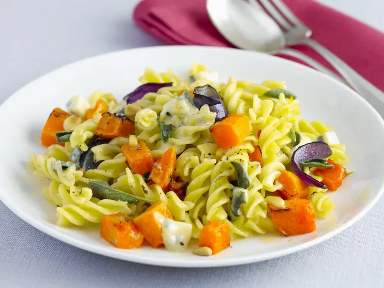 Pasta mit Butternusskürbis