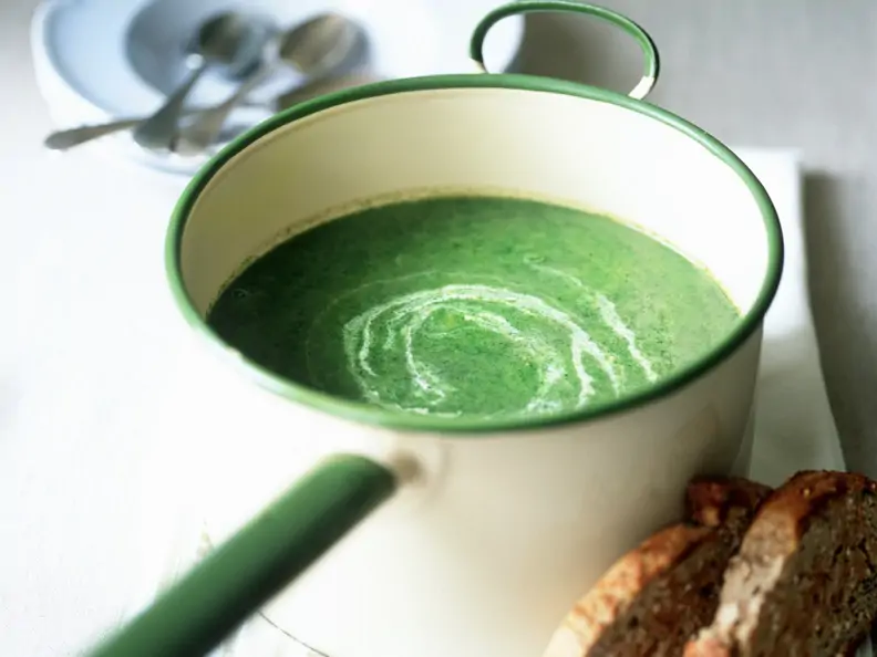 Spinat-Brennnessel-Suppe