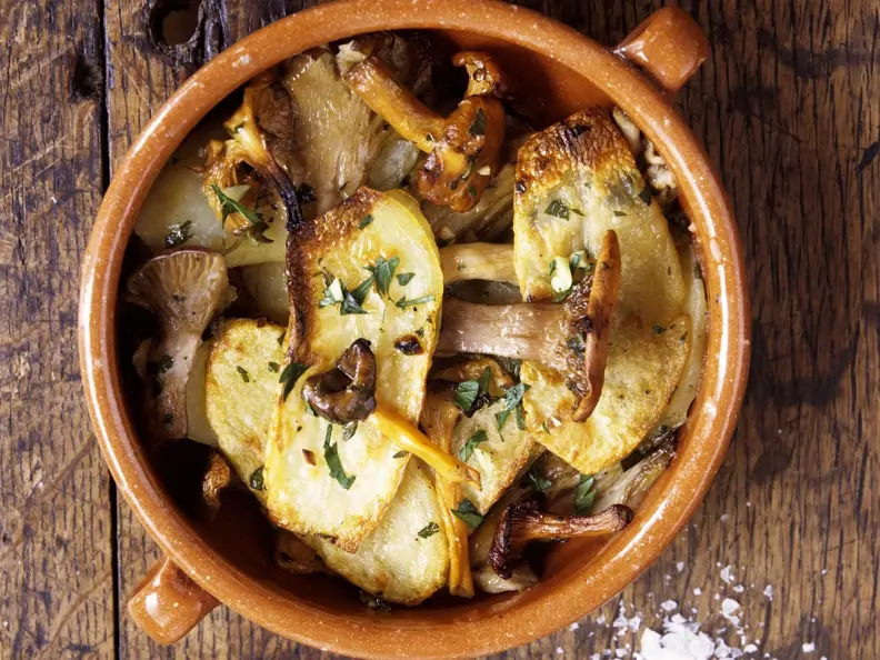 Ofenkartoffeln mit Pfifferlingen
