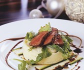 Rinderfilet mit Kartoffelpüree und Trüffeldressing