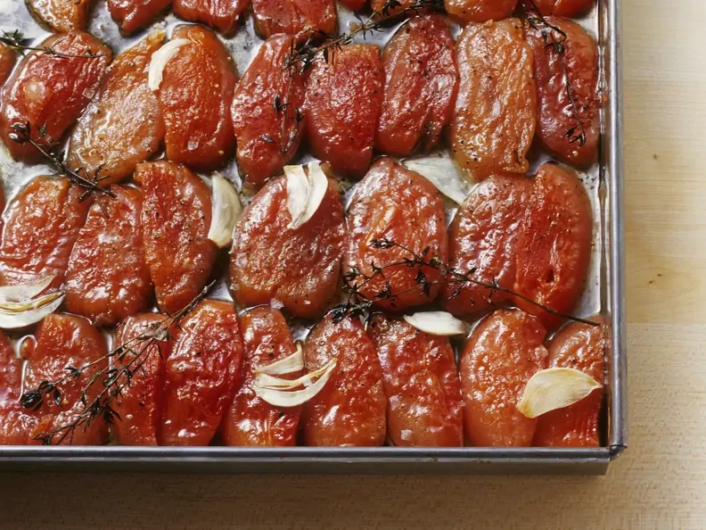 Getrocknete Tomaten aus dem Ofen