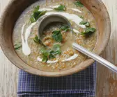 Suppe mit Badischem Reis (Grünkern)