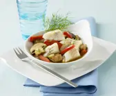 Gemüsegulasch mit Kabeljau