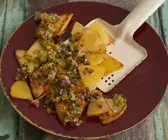 Steckrüben mit Linsenmarinade