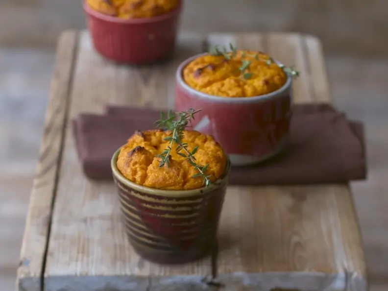 Käsesoufflé mit Kürbis