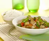 Gemüse und Tofu aus dem Wok
