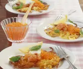 Rösti mit gehacktem Lachs