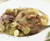 Geflügelleber in Traubensauce