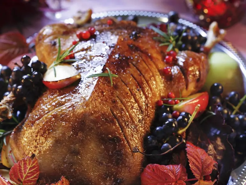 Gefüllter Gänsebraten