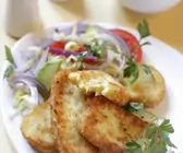 Kartoffelpuffer mit Salat