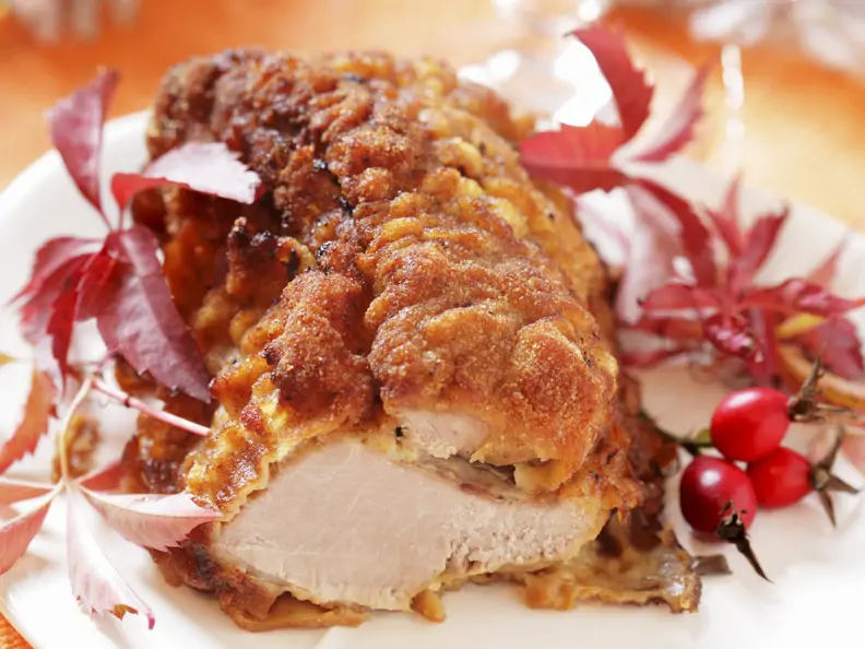 Kalbsbraten mit Panade