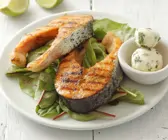 Lachskoteletts vom Grill