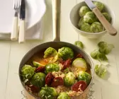 Rosenkohl-Reis-Topf mit Chorizo