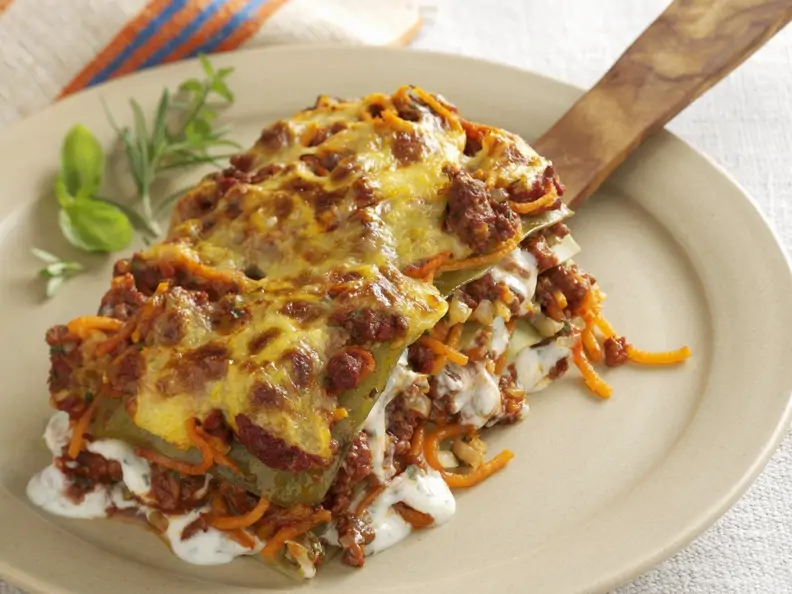 Hackfleisch-Lasagne mit Kürbis