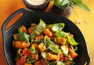 Kürbis-Ratatouille