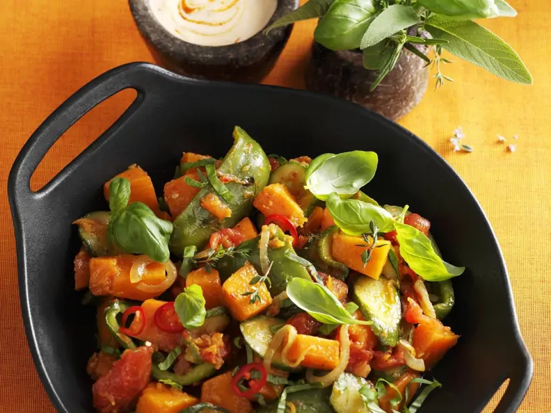 Kürbis-Ratatouille