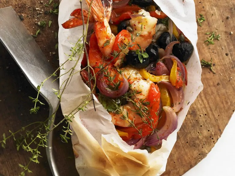 Garnelen mit Paprika